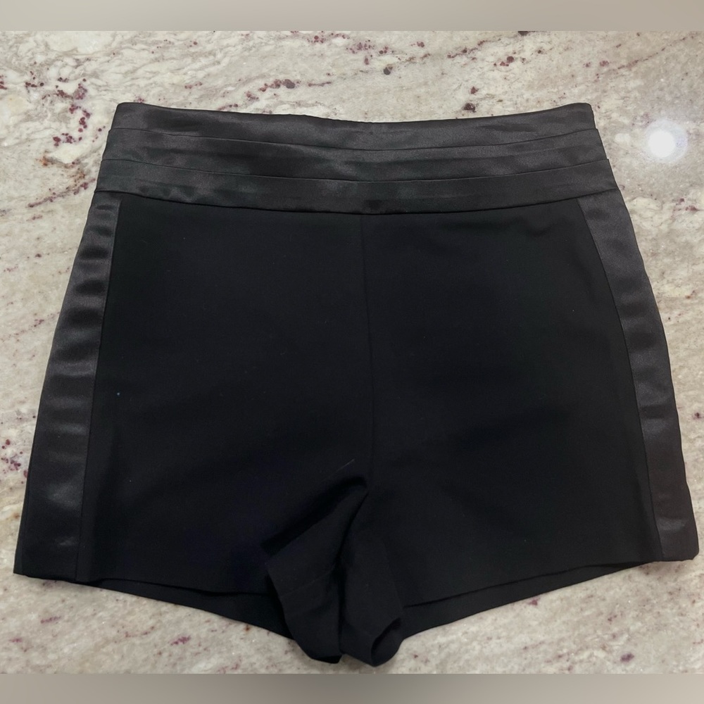 Forever 21 Black Shorts With Satin Waistband